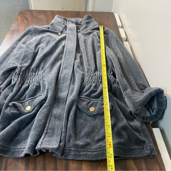 Charter Club Jacket Women  Full Zip Pockets Long Sleeve Gray large - Picture 7 of 12